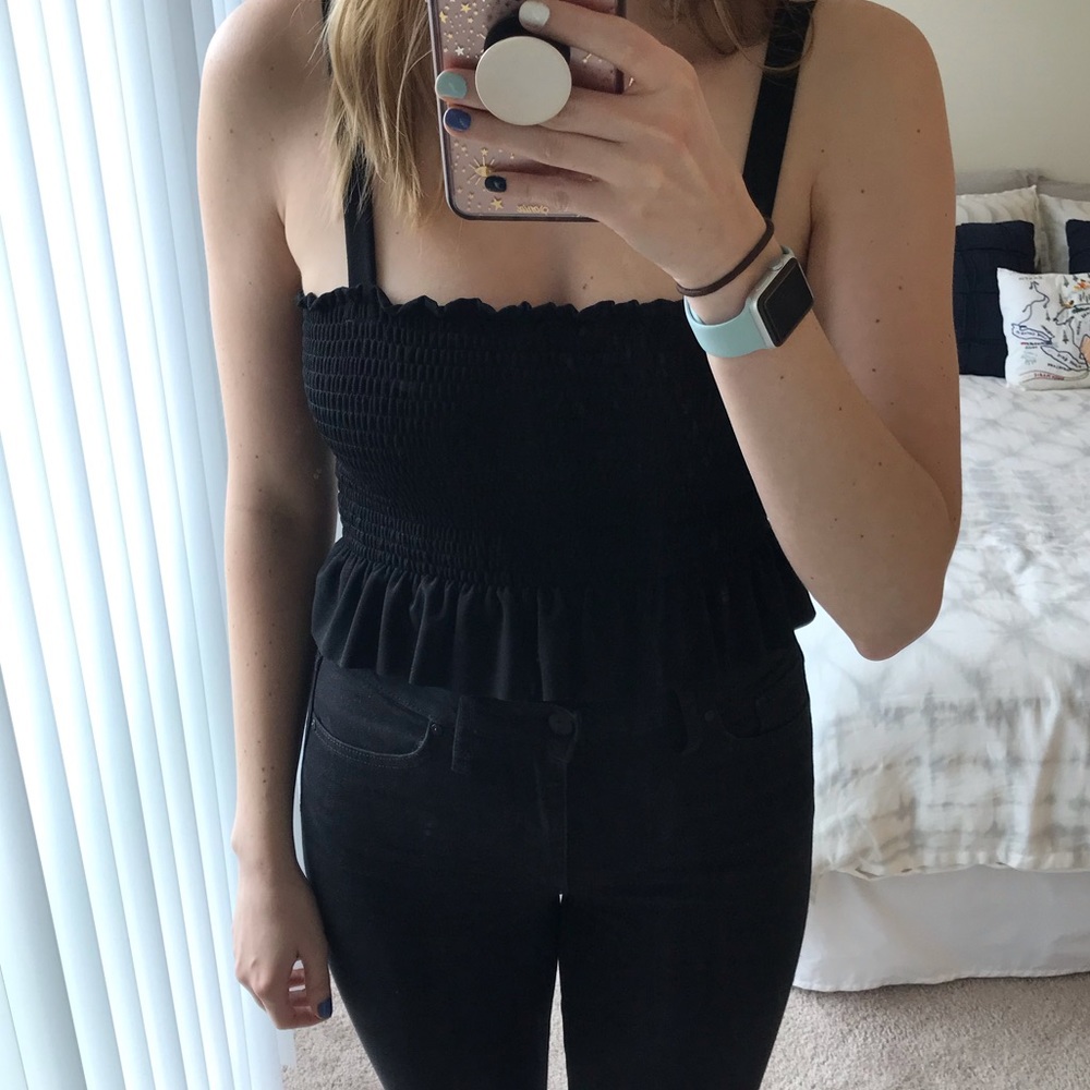 Zara Smocked Tank